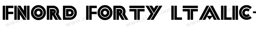 Fnord Forty ltalic字体转换